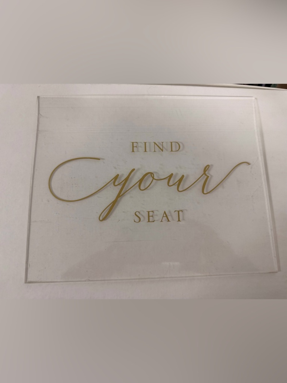 Gold Script 'Welcome' Wedding Sign - Picture 3 of 5